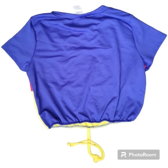 J&Sky GOOD VIBES Striped Crop Top - S - Picture 3 of 6